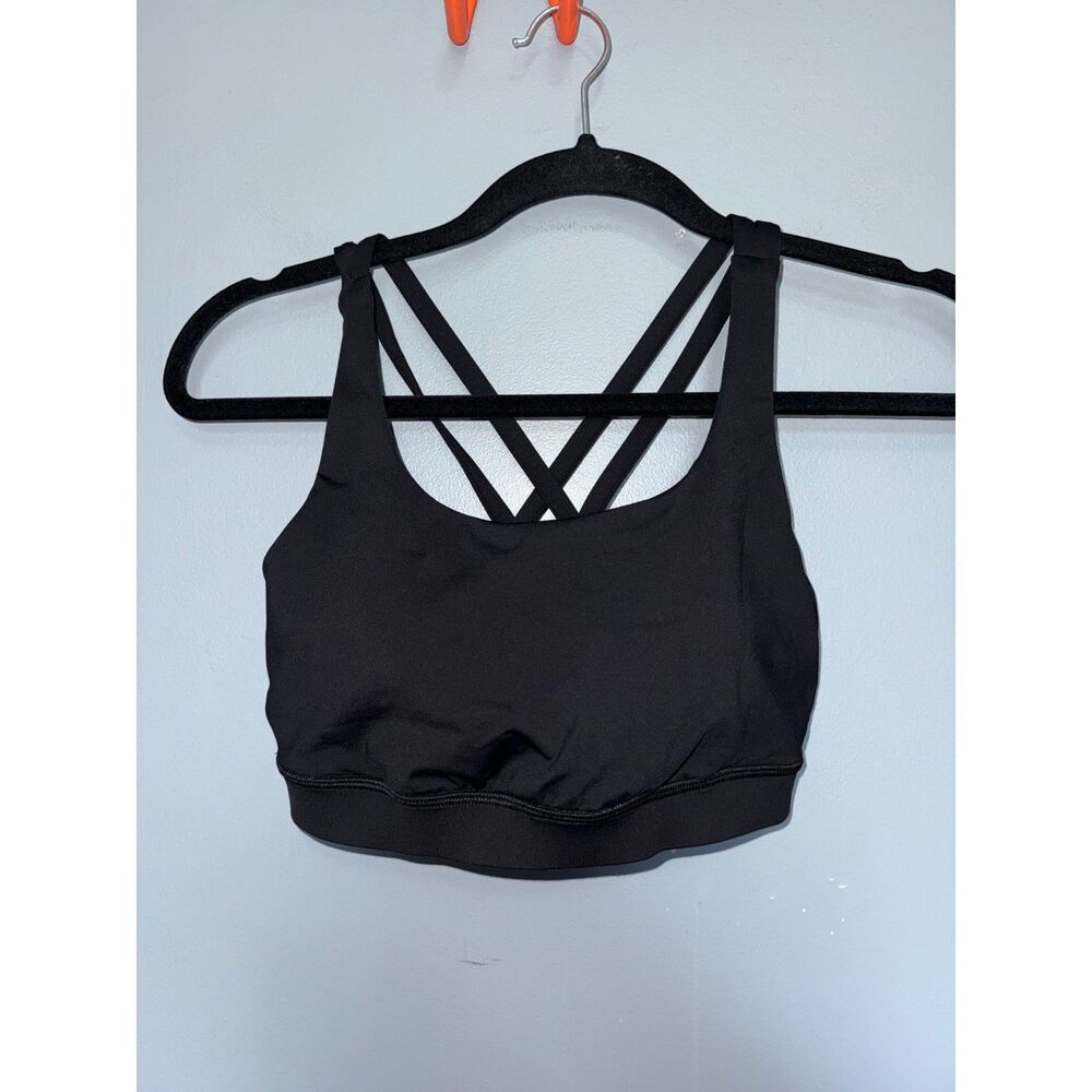 Lululemon Strappy Black Energy Bra W/Padding | Size 6 | Athleisure, Activewear